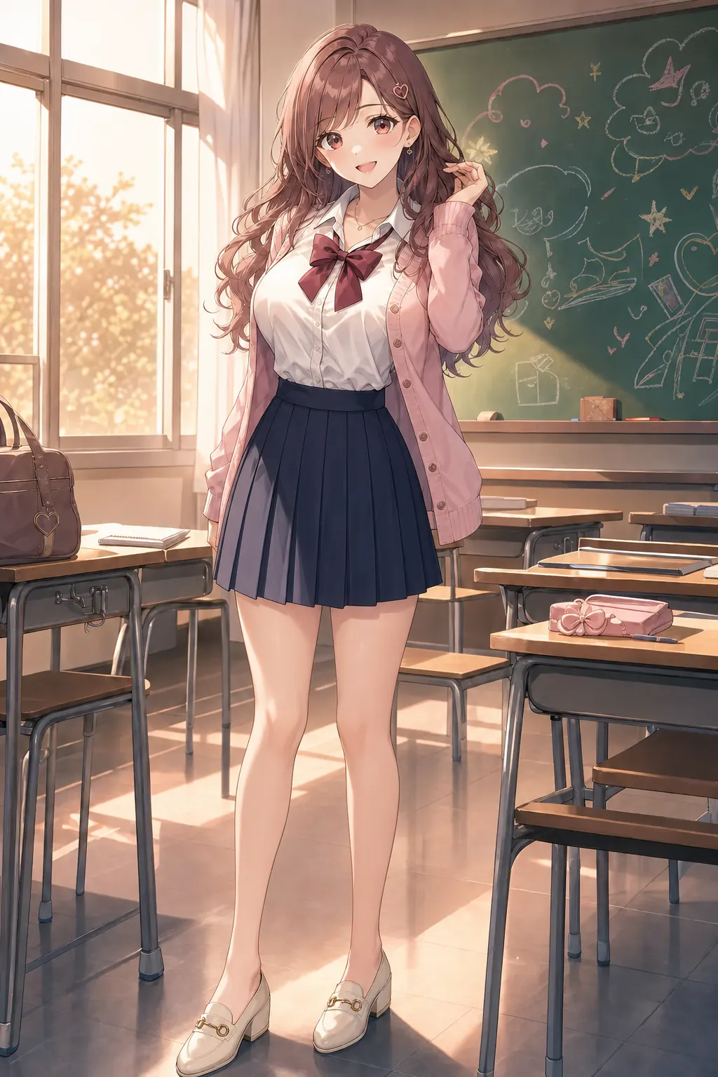 桜井 美羽のオリジナルアニメキャラクターイラスト