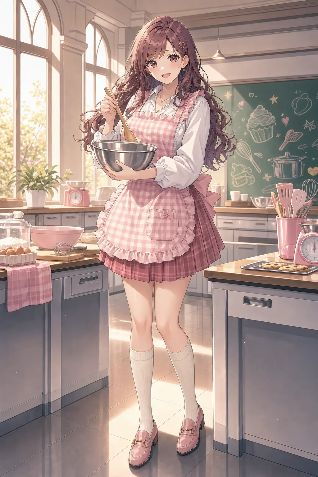 桜井 美羽「ストロベリークッキング」のアニメファッションイラスト