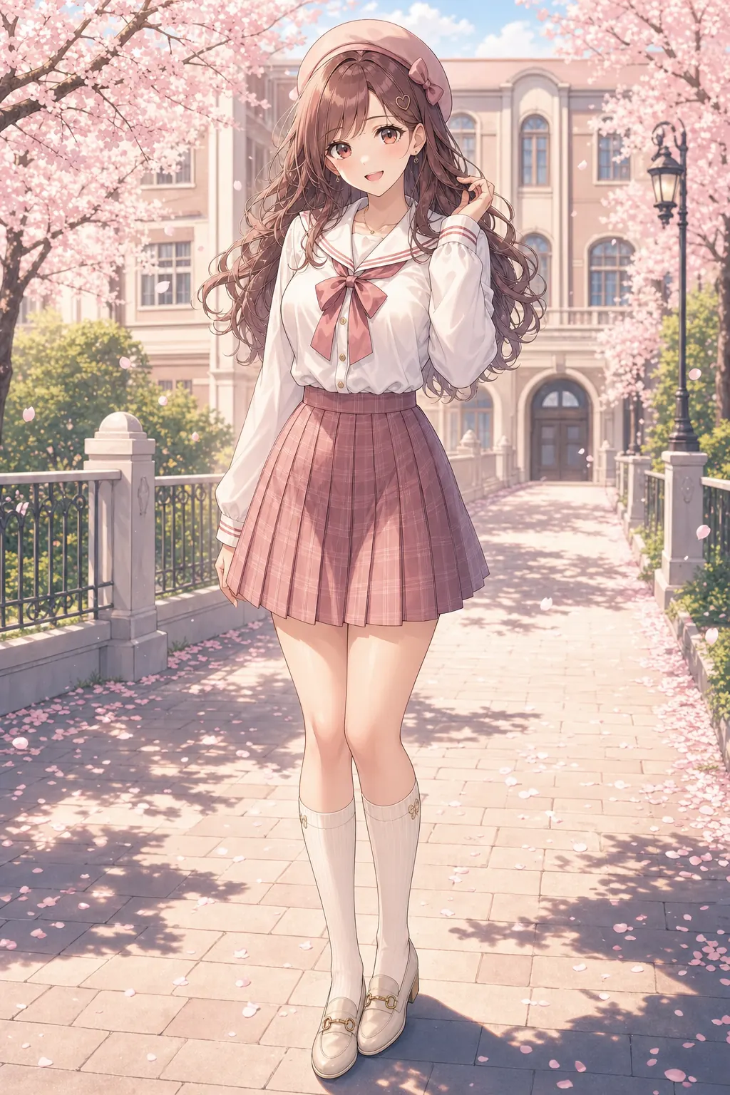 桜井 美羽「チェリーブロッサムデイ」のアニメファッションイラスト