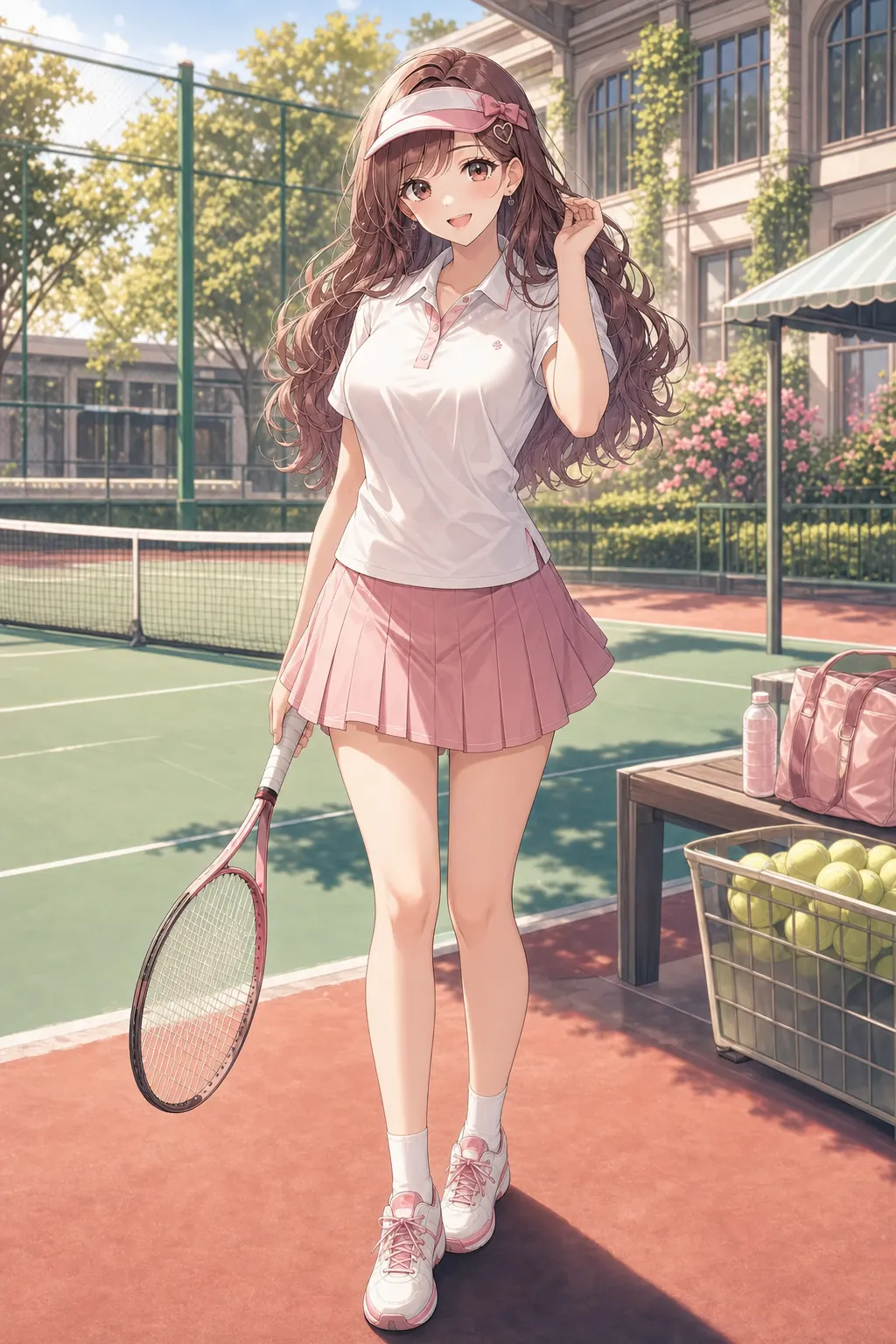 桜井 美羽「ローズテニスデイ」のアニメファッションイラスト