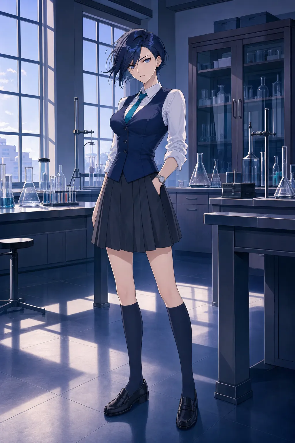 水城 零「ティールラボラトリー」のアニメファッションイラスト