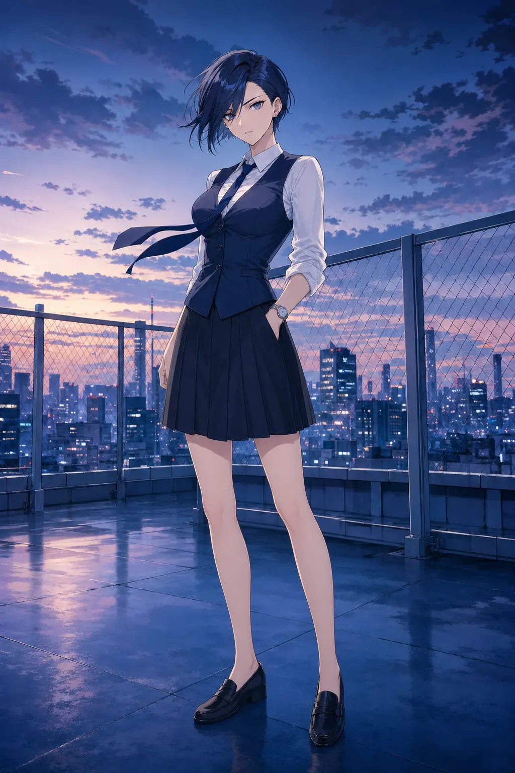 水城 零のオリジナルアニメキャラクターイラスト