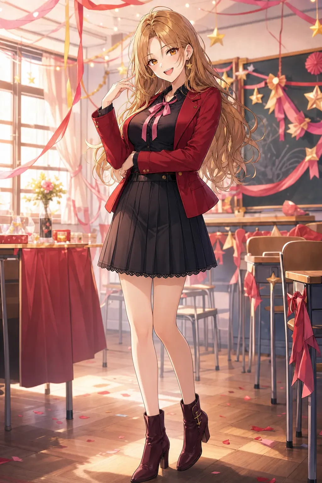 神崎 莉香のオリジナルアニメキャラクターイラスト