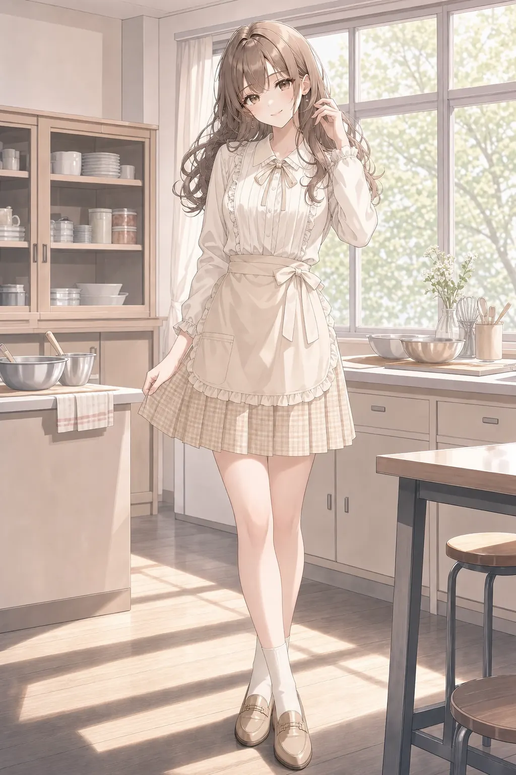 白石 結菜「バニラホームルーム」のアニメファッションイラスト
